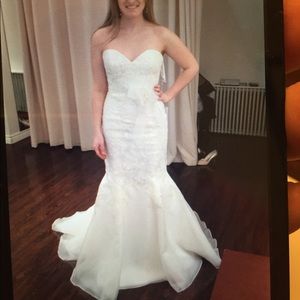 Victoria Nicole wedding dress and veil